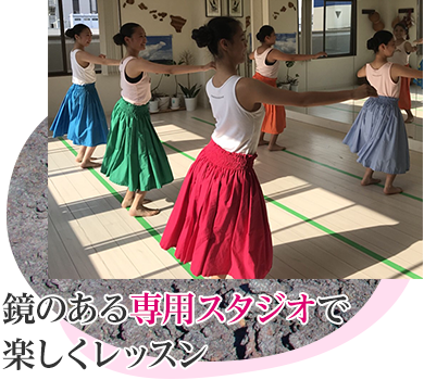 本格的なフラのレッスン